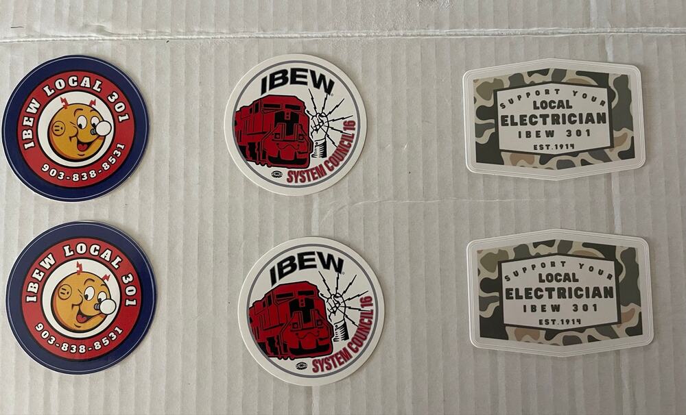 IBEW Local 301, System Council 16 Decals